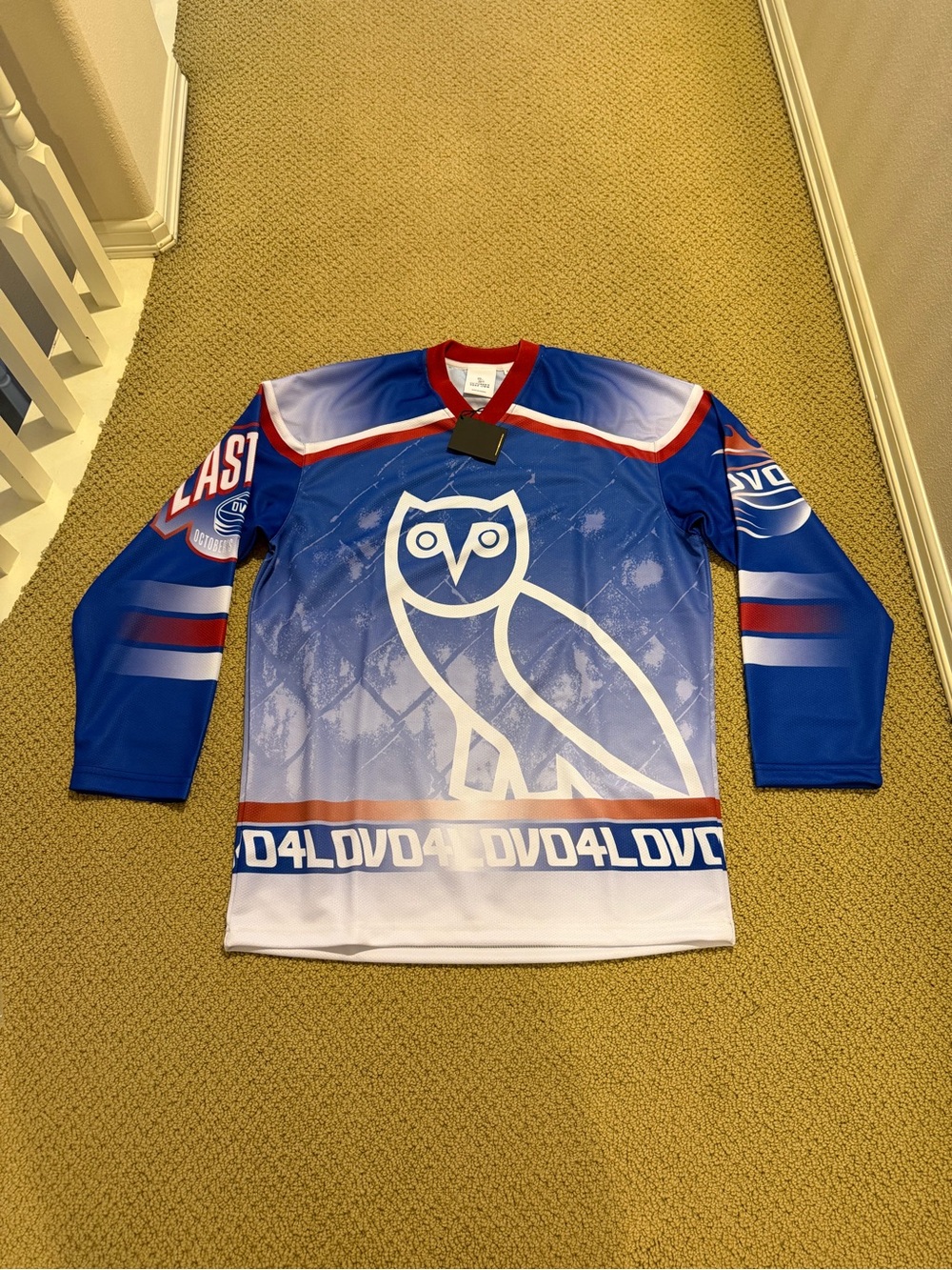 OVO Drake Owl OVO4L East End Hockey Jersey (Men’s Size Small) NEW w/TAGS